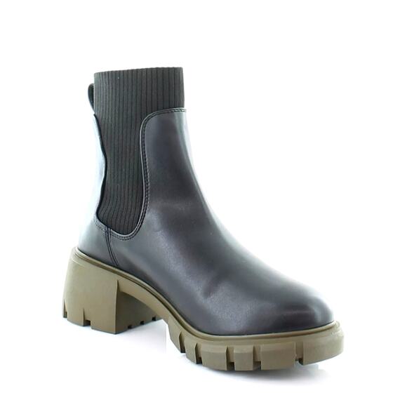 Steve Madden Hayle Women's Boots Black/Olive Platform Lug Sole Size 10 New‎ - Picture 7 of 16